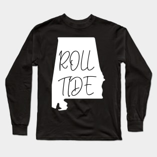 Alabama Roll Ride- White Long Sleeve T-Shirt